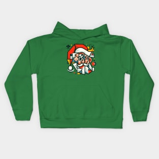 Portrait of Santa Claus 2 Kids Hoodie